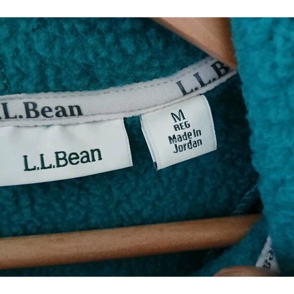 L.L Bean Katahdin Fleece Half-Zip Hoodie Colorblock - Picture 5 of 9